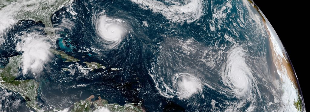 Hurricanes Florence, Helene, and Isaac during the 2024 season.